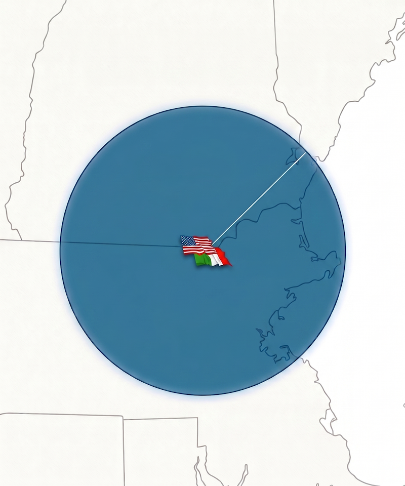 Map of our service area from Worcester, MA east to the coast and north to Manchester, NH